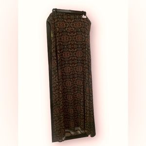 Lularoe women’s maxi skirt rainbow geometric pattern size L